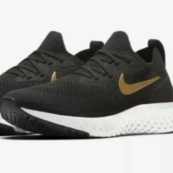 nike epic react womens black gold